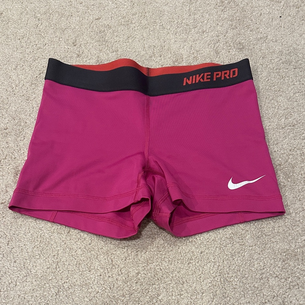 Nike Pro Fuchsia Shorts